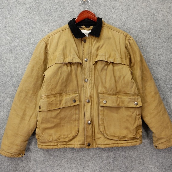 Mens Chore Jacket Small Tan‎ Canvas Utility Work Field Barn SATURDAY SURF NYC